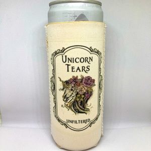 Mystical Elixir: Unicorn Tears Apothecary 12 oz. Neoprene Slim Can Cooler